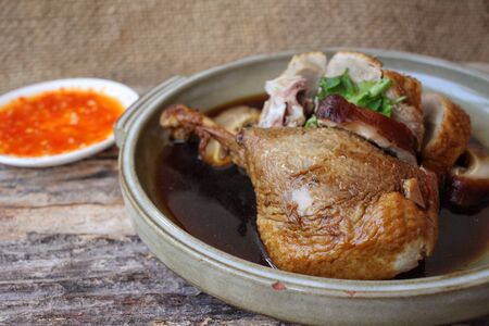 Stewed duck chinese foodの写真素材