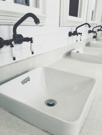 washstands mirrorの写真素材