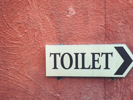 Vintage toilet signの写真素材