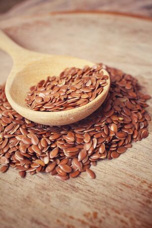 Flax seedsの写真素材