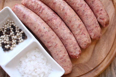 Raw sausageの写真素材