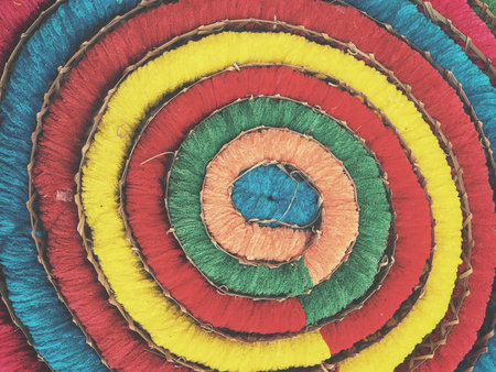 Colorful fabricの写真素材