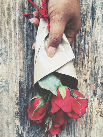 Bouquet of red rosesの写真素材