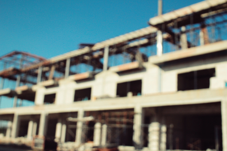 Blurred of unfinished buildingの写真素材