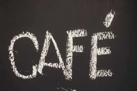 Cafe signboardの写真素材