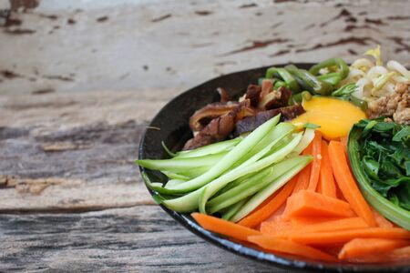 Bibimbap korean foodの写真素材
