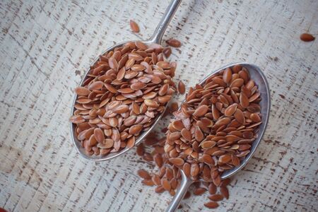 Flax seedsの写真素材