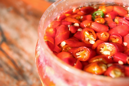 Fish sauce with chiliの写真素材