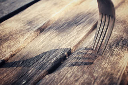 Close up of forkの写真素材