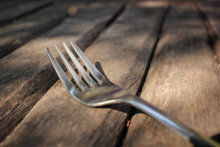 Close up of forkの写真素材