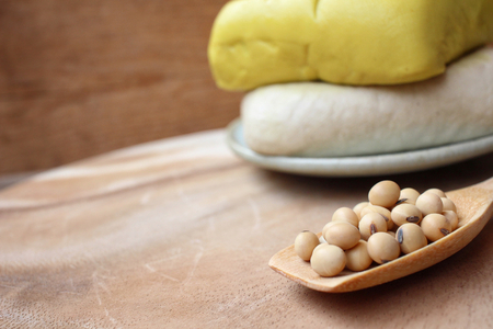 Soybeans and tofuの写真素材