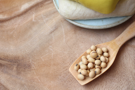 Soybeans and tofuの写真素材