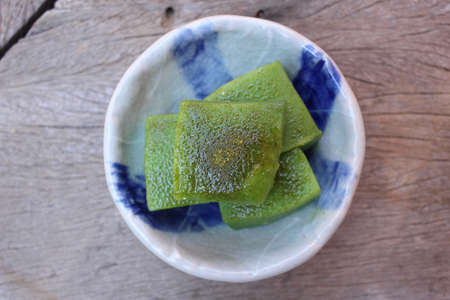 Matcha mochi japanese dessertの写真素材