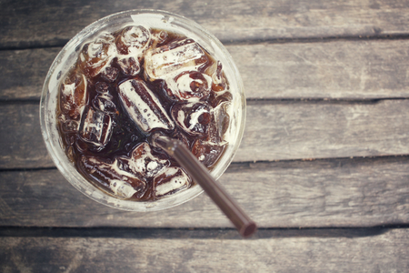 Iced black coffeeの写真素材