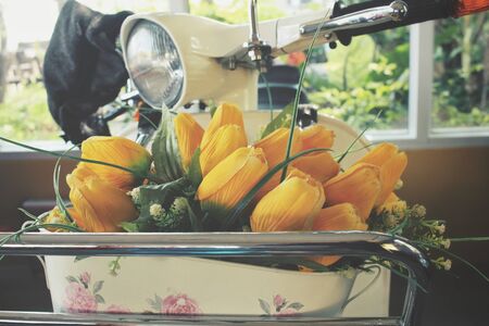 Beautiful lily of artificial flowersの写真素材