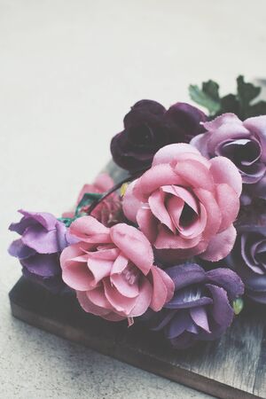 Beautiful rose of artificial flowersの写真素材