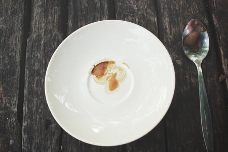 Tea spoon with coffeeの写真素材