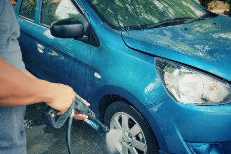 Washing carの写真素材