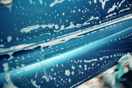 Washing car