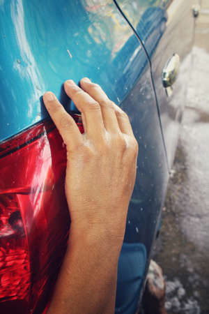 Washing carの写真素材