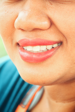 Portrait of a smiling womanの写真素材