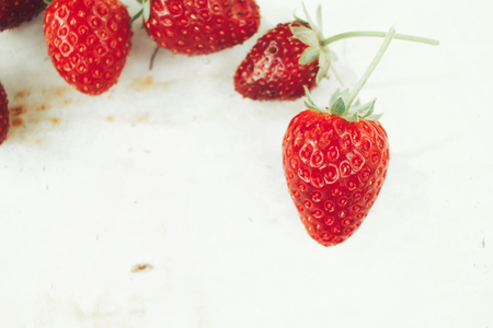Fresh strawberriesの写真素材