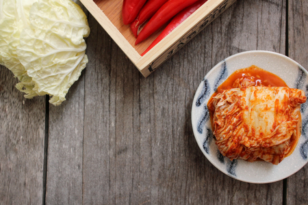 Kimchi korean foodの写真素材