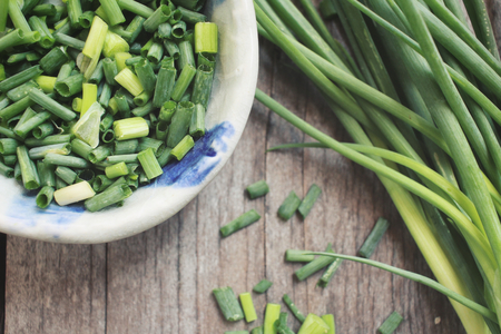 Green onionの写真素材