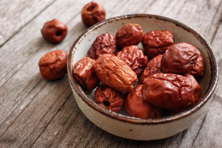 Red jujube fruitの写真素材