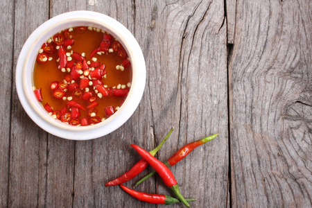 Fish sauce with chiliの写真素材