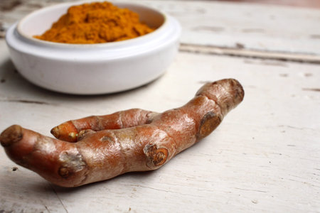 Roots and powder turmeric