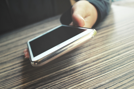 Woman using smart phoneの写真素材