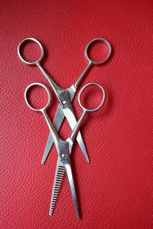 Hair cutting shearsの写真素材