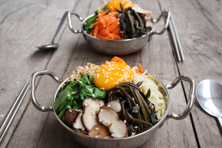 Bibimbap korean foodの写真素材