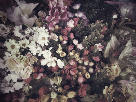 Beautiful of artificial flowersの写真素材