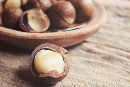 Macadamia nutsの写真素材