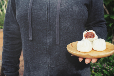 Chinese bun - dim sumの写真素材