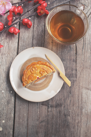 Festival moon cake china dessertの写真素材