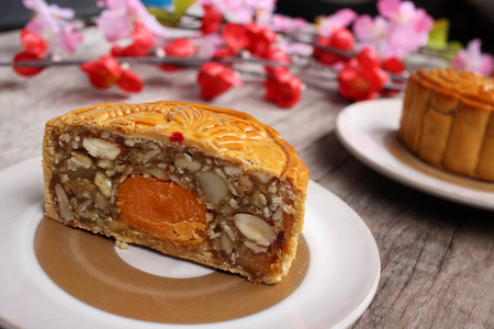 Festival moon cake china dessertの写真素材