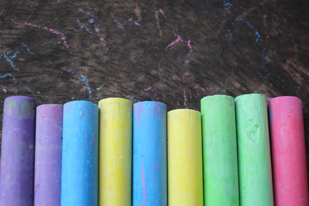Chalk colorfulの写真素材