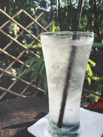 Water drinkの写真素材