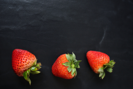 Fresh strawberriesの写真素材