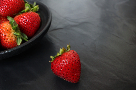 Fresh strawberriesの写真素材