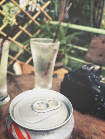 Cola canの写真素材
