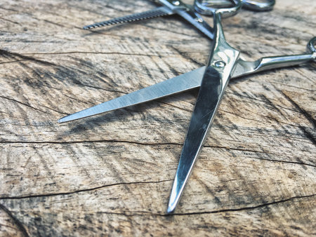 Hair cutting shearsの写真素材