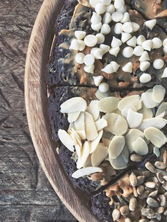 Chocolate brownies cakeの写真素材