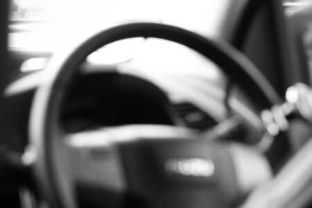 Blurred of the carの写真素材