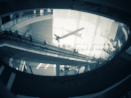 Blurred people shopping mallの写真素材