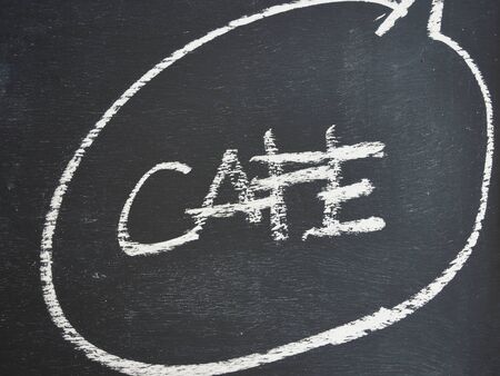 Cafe signboardの写真素材