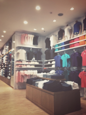 Blurred of shopping mallの写真素材